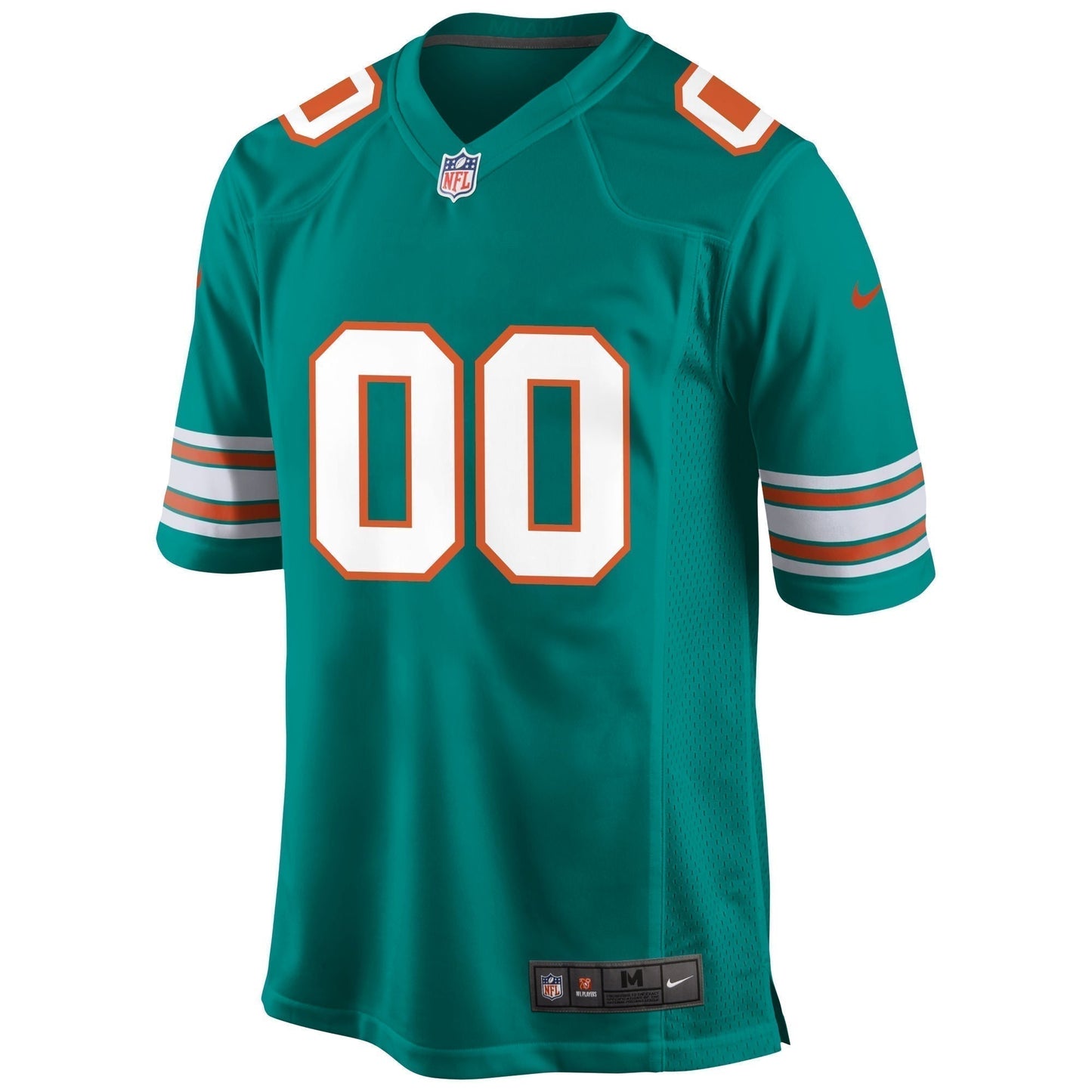 Miami Dolphins Alternate Custom Game Jersey - Aqua football jersey product view 2