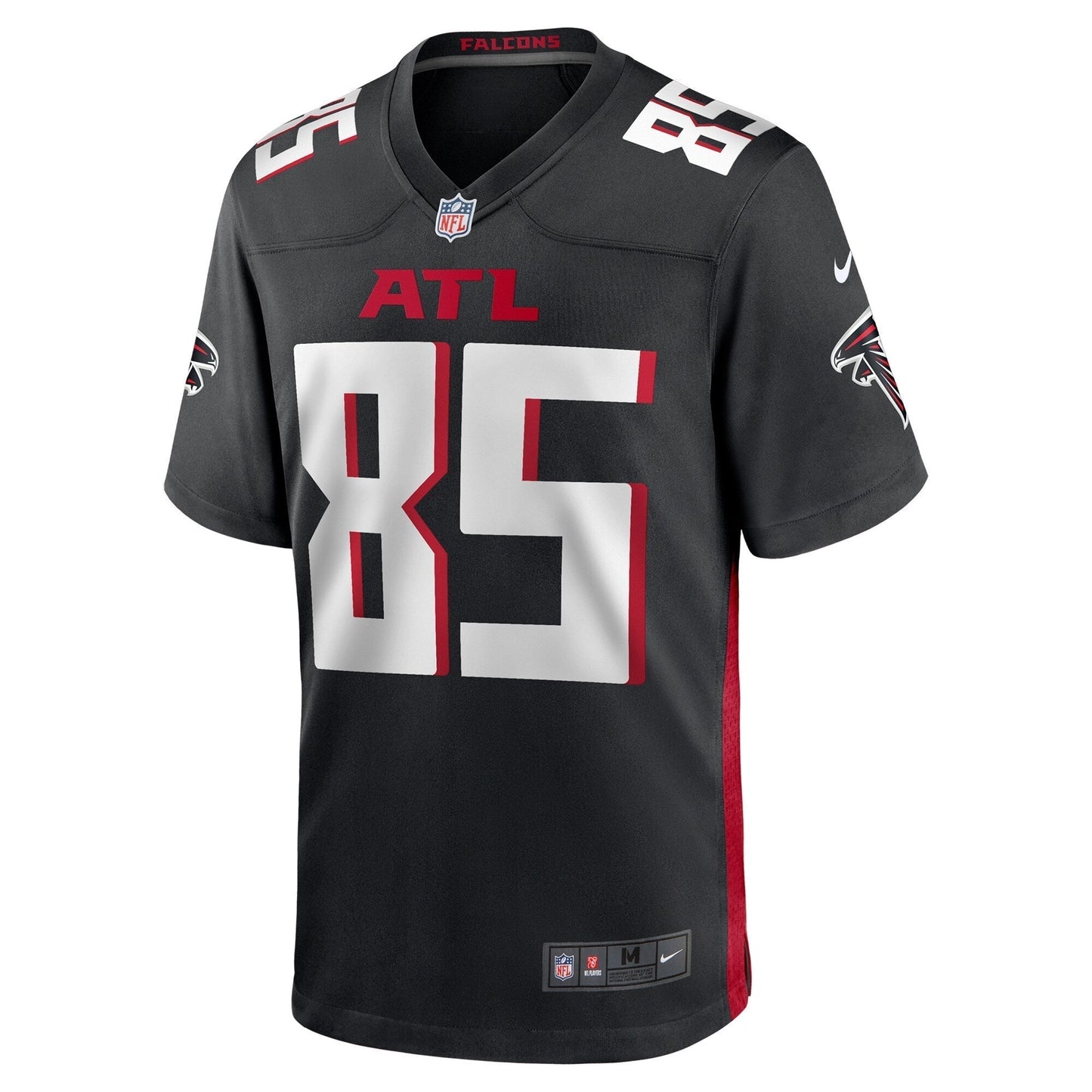 Ross Dwelley Atlanta Falcons Team Game Jersey - Black football jersey product view 2