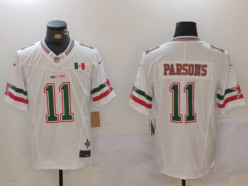 Men's Dallas Cowboys Micah Parsons #11 White Vapor F.U.S.E. Limited Jersey1 football jersey product view 1