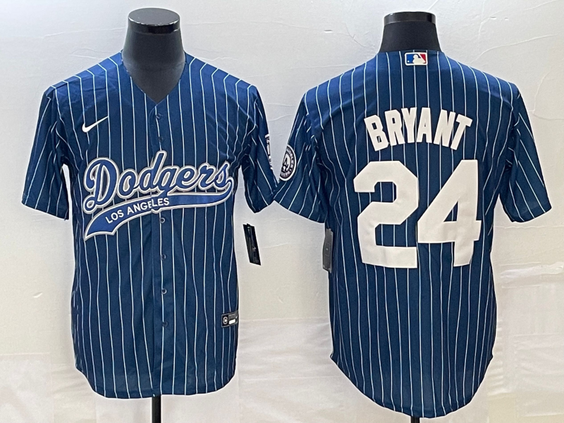 Men's Los Angeles Dodgers Kris Bryant Blue Player Jersey Joint Edition basketball jersey product view 1