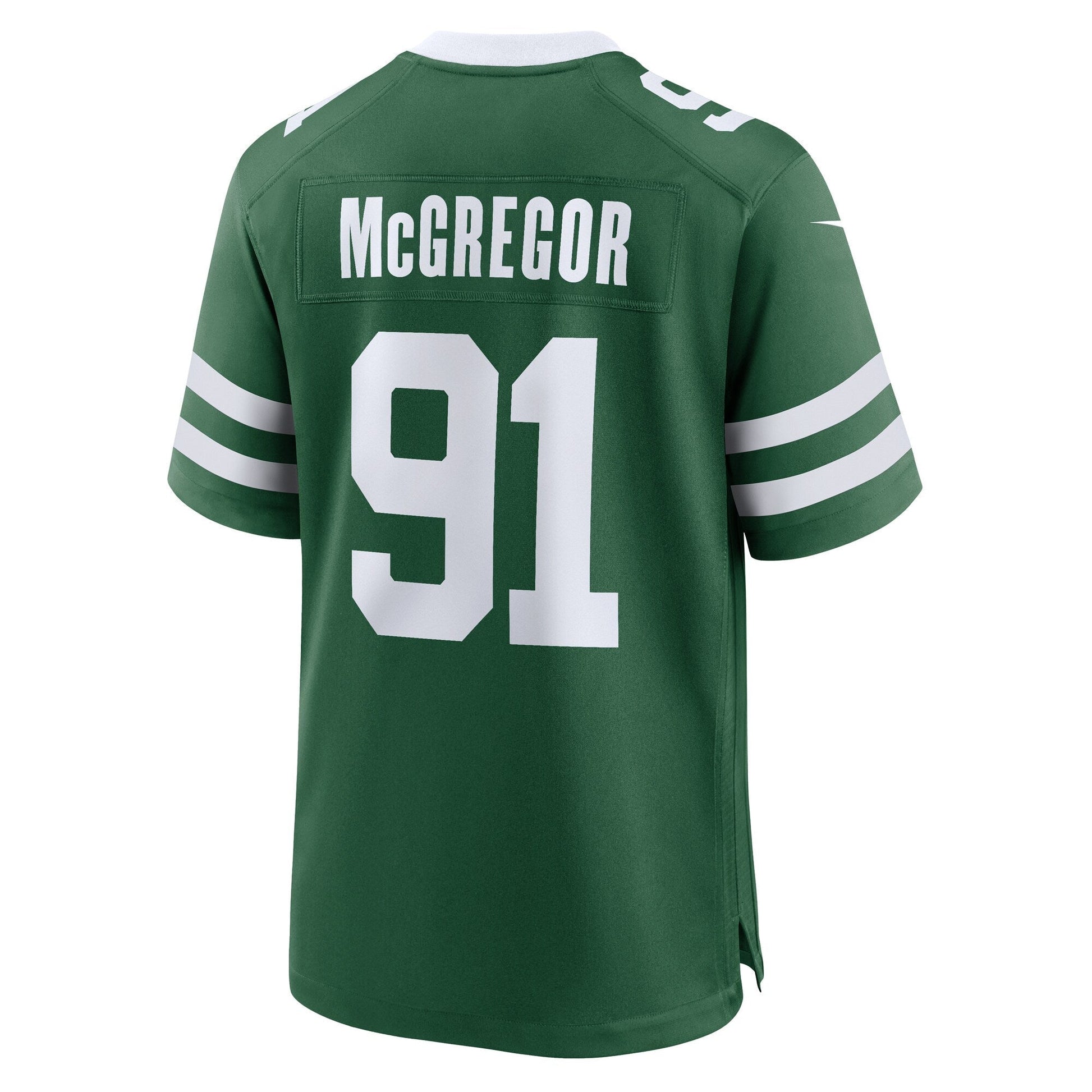 Braiden McGregor New York Jets Team Game Jersey - Legacy Green football jersey product view 3