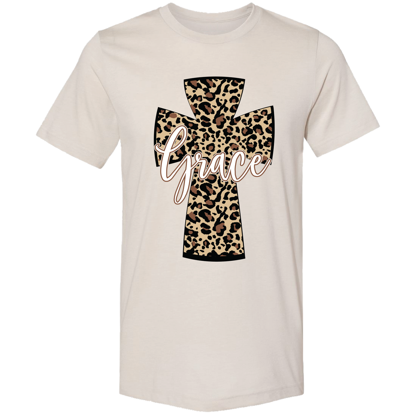LM-179 Leopard Grace - Heather Dust Unisex T-shirt, Sweatshirt, Hoodie, Long Sleeve Tee - T-Shirt, Sweatshirt, Hoodie