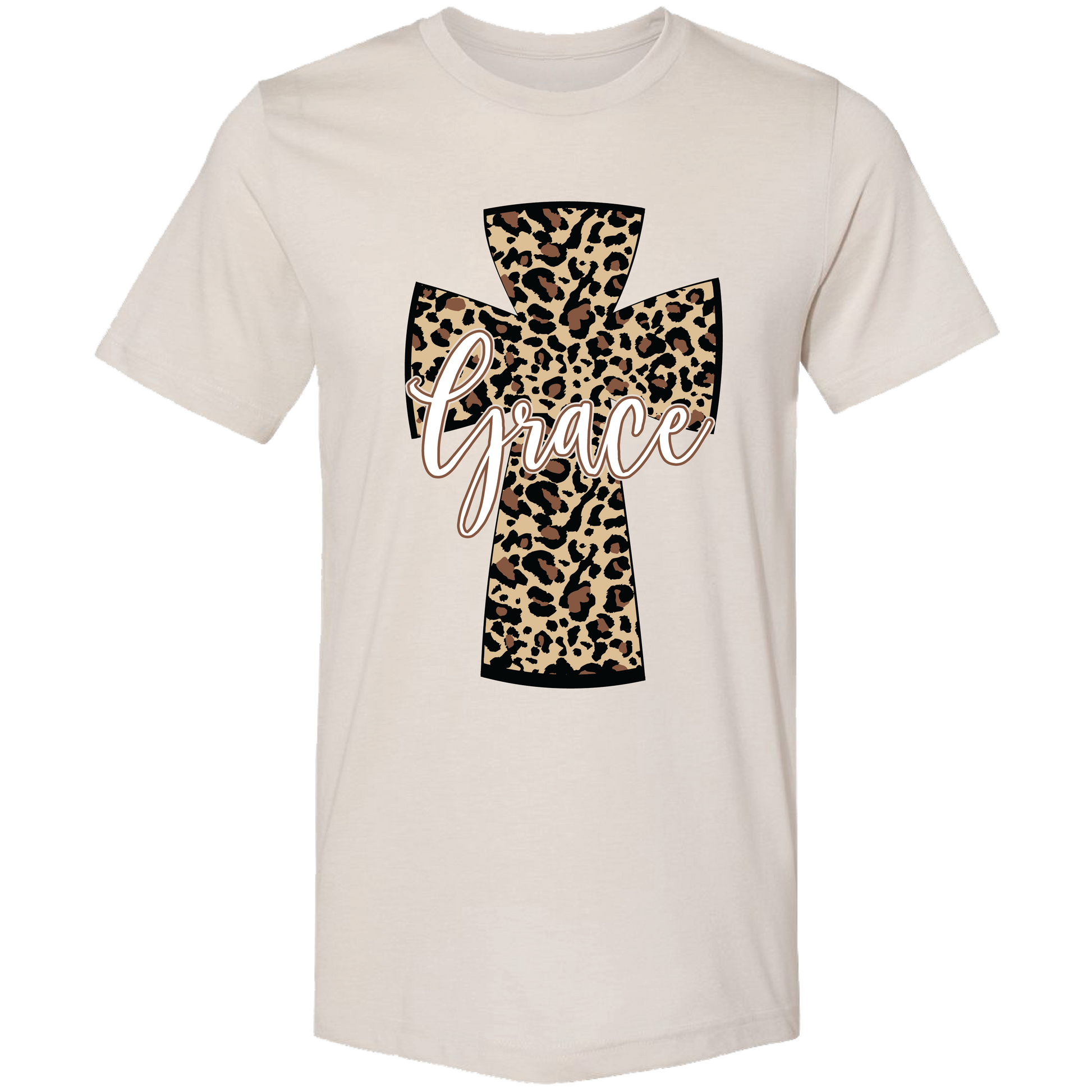 LM-179 Leopard Grace - Heather Dust Unisex T-shirt, Sweatshirt, Hoodie, Long Sleeve Tee - T-Shirt, Sweatshirt, Hoodie