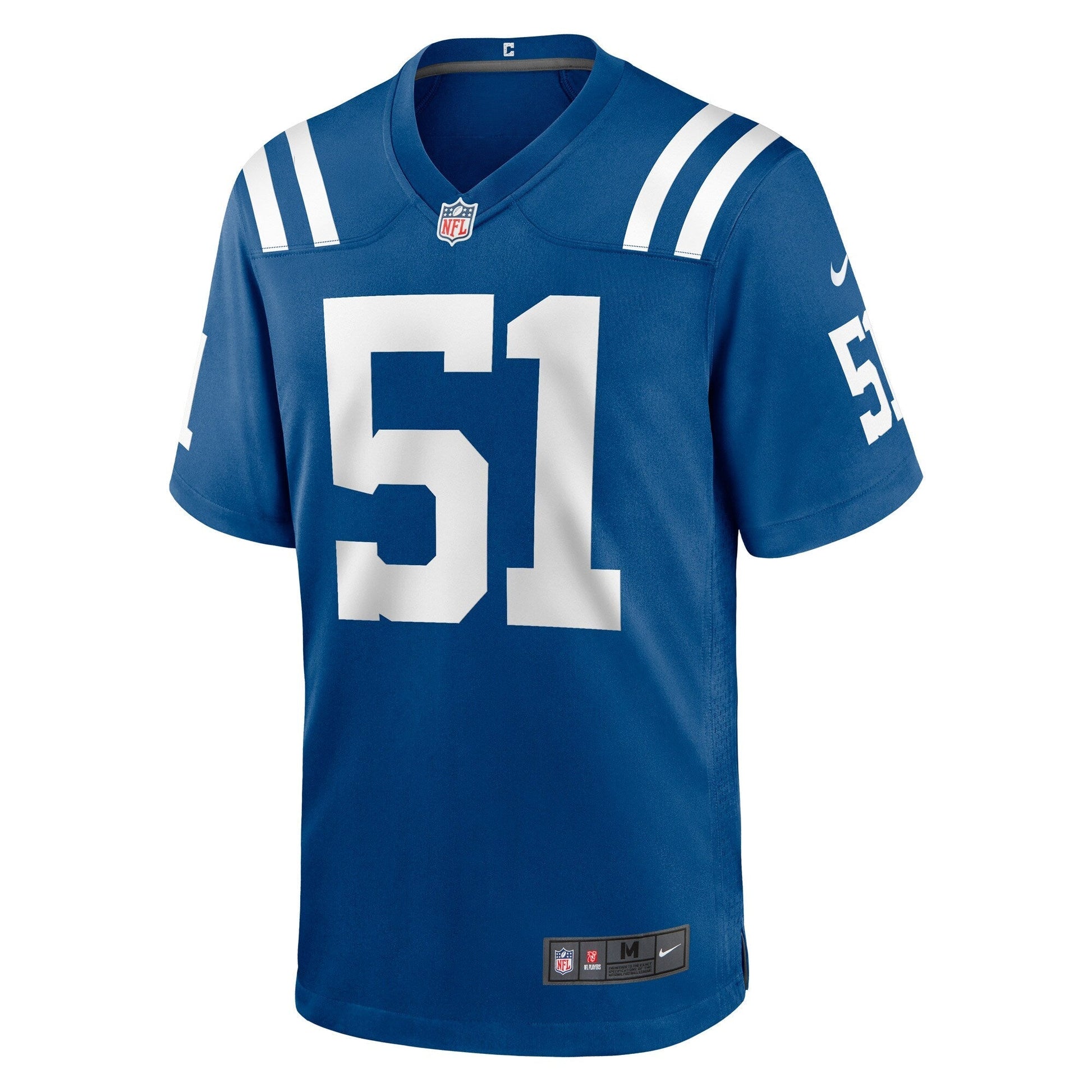 Indianapolis Colts Game Jersey - Royal football jersey product view 2