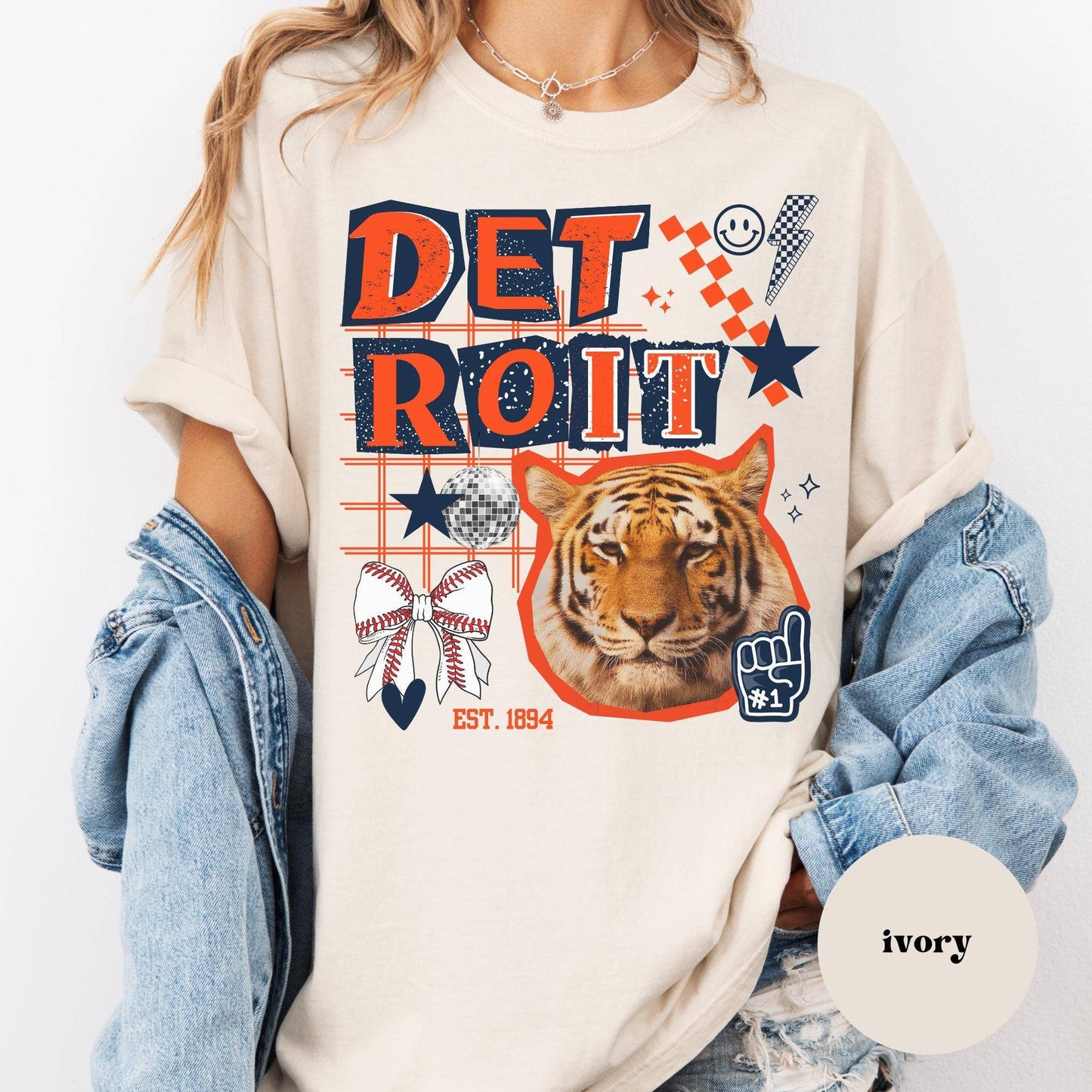 Detroit Tigers Collage Game Day Tee For Women Unisex T-shirt, Sweatshirt, Hoodie, Long Sleeve Tee - T-Shirt, Sweatshirt, Hoodie