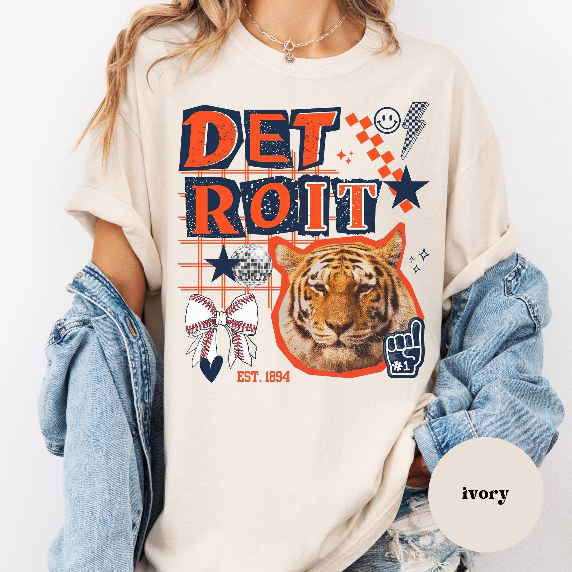 Detroit Tigers Collage Game Day Tee For Women Unisex T-shirt, Sweatshirt, Hoodie, Long Sleeve Tee - T-Shirt, Sweatshirt, Hoodie