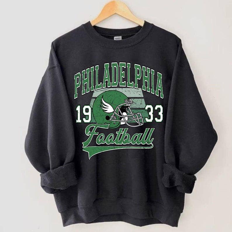 Philadelphia Football Shirt Vintage Style Retro Gift Tee Unisex T-shirt, Sweatshirt, Hoodie, Long Sleeve Tee - T-Shirt, Sweatshirt, Hoodie