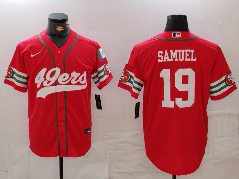 Men's San Francisco 49ers Deebo Samuel Scarlet Player Game Jersey football jersey product view 1