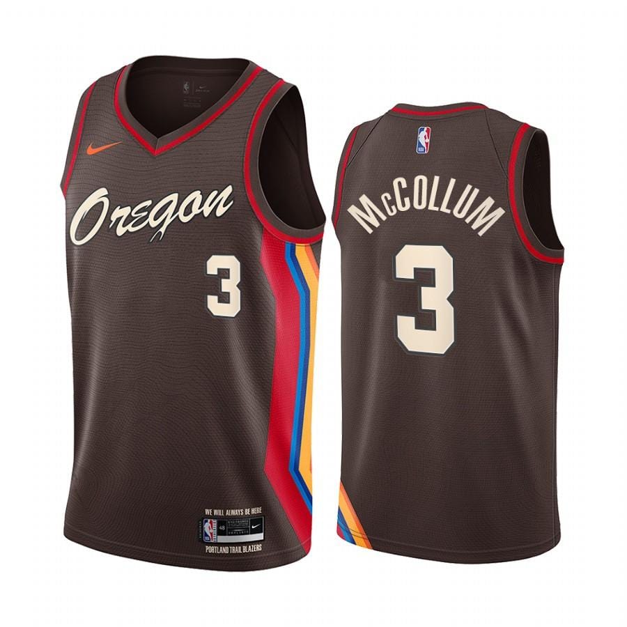 C.J McCollum Portland Trailblazers City Edition Jersey basketball jersey product view 1