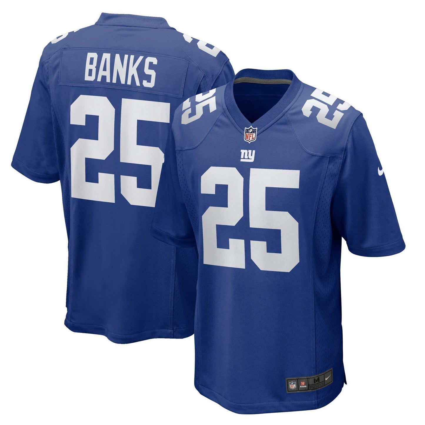 Deonte Banks New York Giants Team Game Jersey - Royal football jersey product view 1