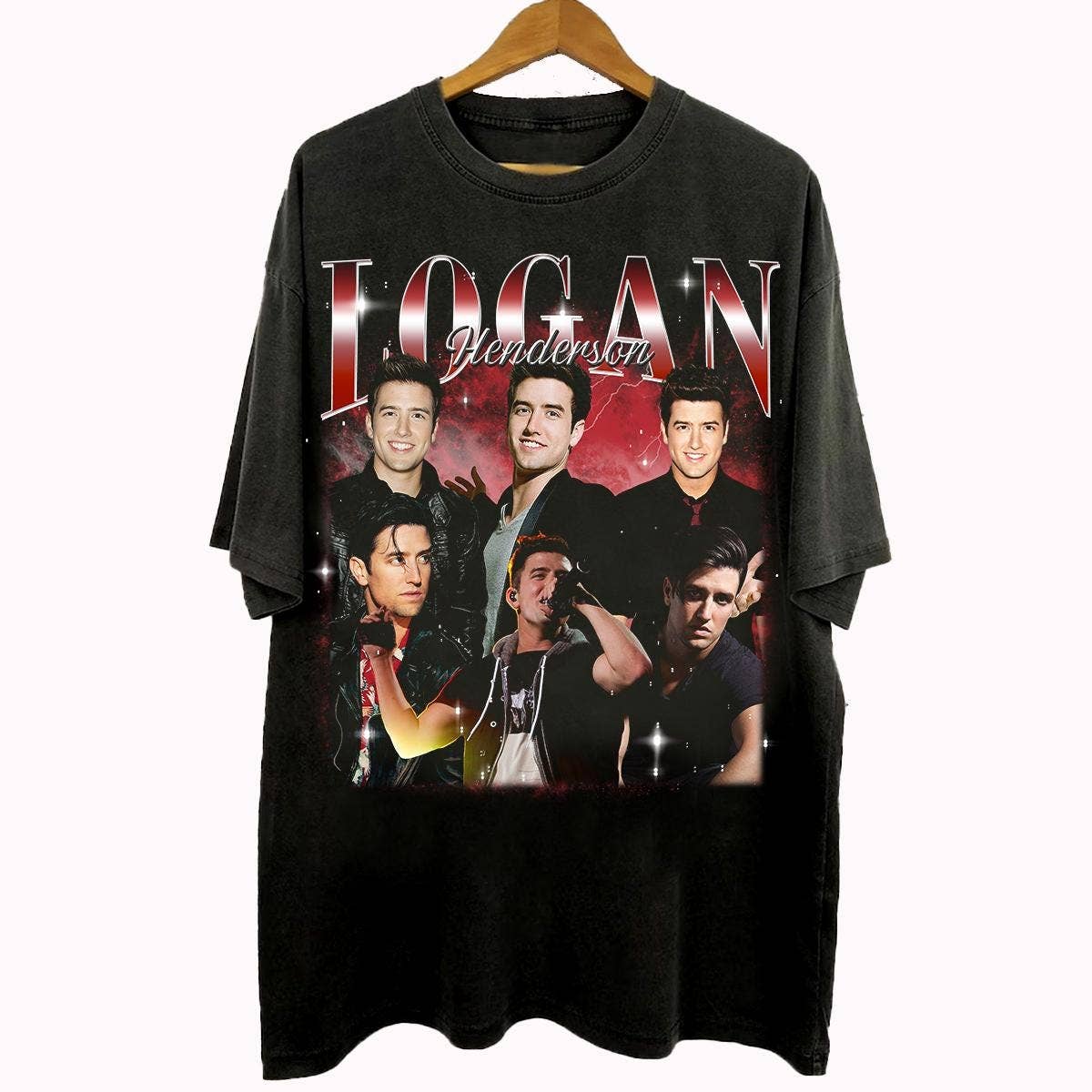 Vintage 90S Bootleg Logan Henderson Big Time Rush T-Shirt Unisex T-shirt, Sweatshirt, Hoodie, Long Sleeve Tee - T-Shirt, Sweatshirt, Hoodie