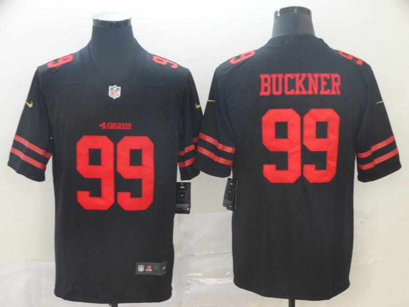 Men's San Francisco 49ers DeForest Buckner Black Game Jersey football jersey product view 1