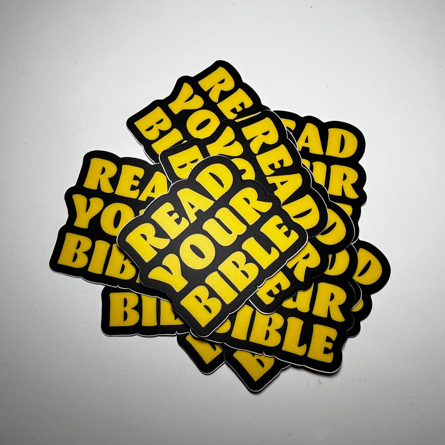 Read Your Bible Stickers Unisex T-shirt, Sweatshirt, Hoodie, Long Sleeve Tee - T-Shirt, Sweatshirt, Hoodie