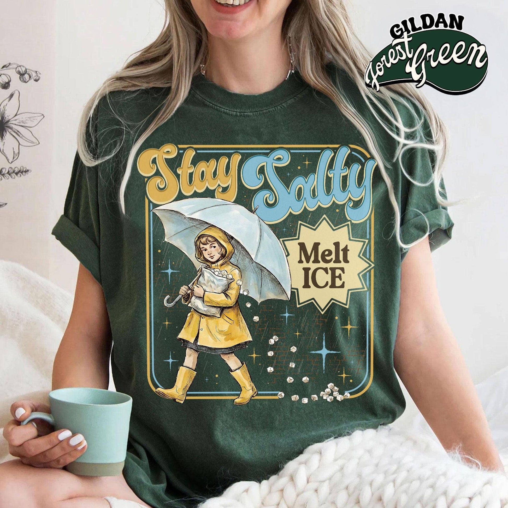 Stay Salty- Pro-Immigration, Anti-Ice Protest Tee Unisex T-shirt, Sweatshirt, Hoodie, Long Sleeve Tee - T-Shirt, Sweatshirt, Hoodie