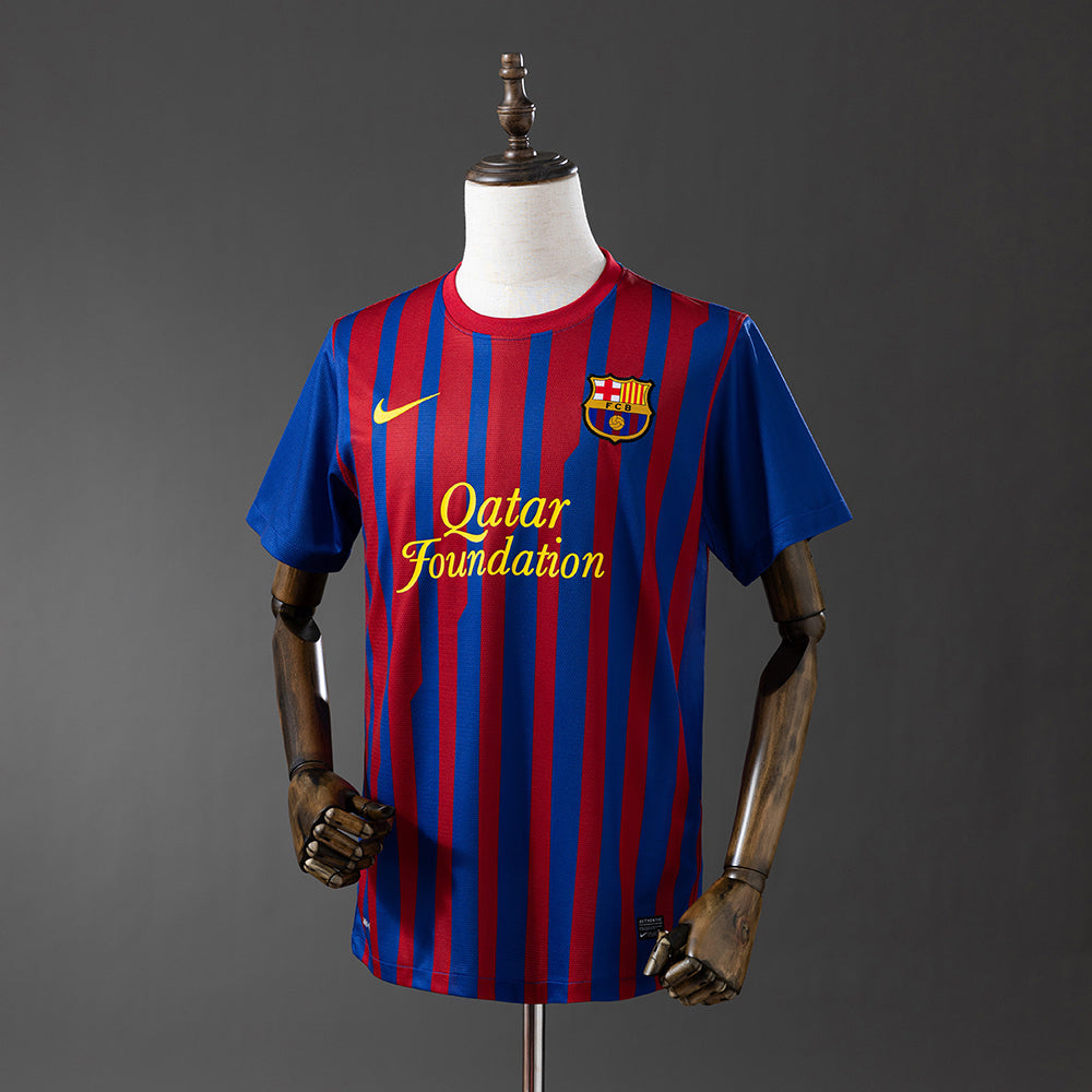Barcelona 11/12 Home Retro Jersey sports jersey product view 1