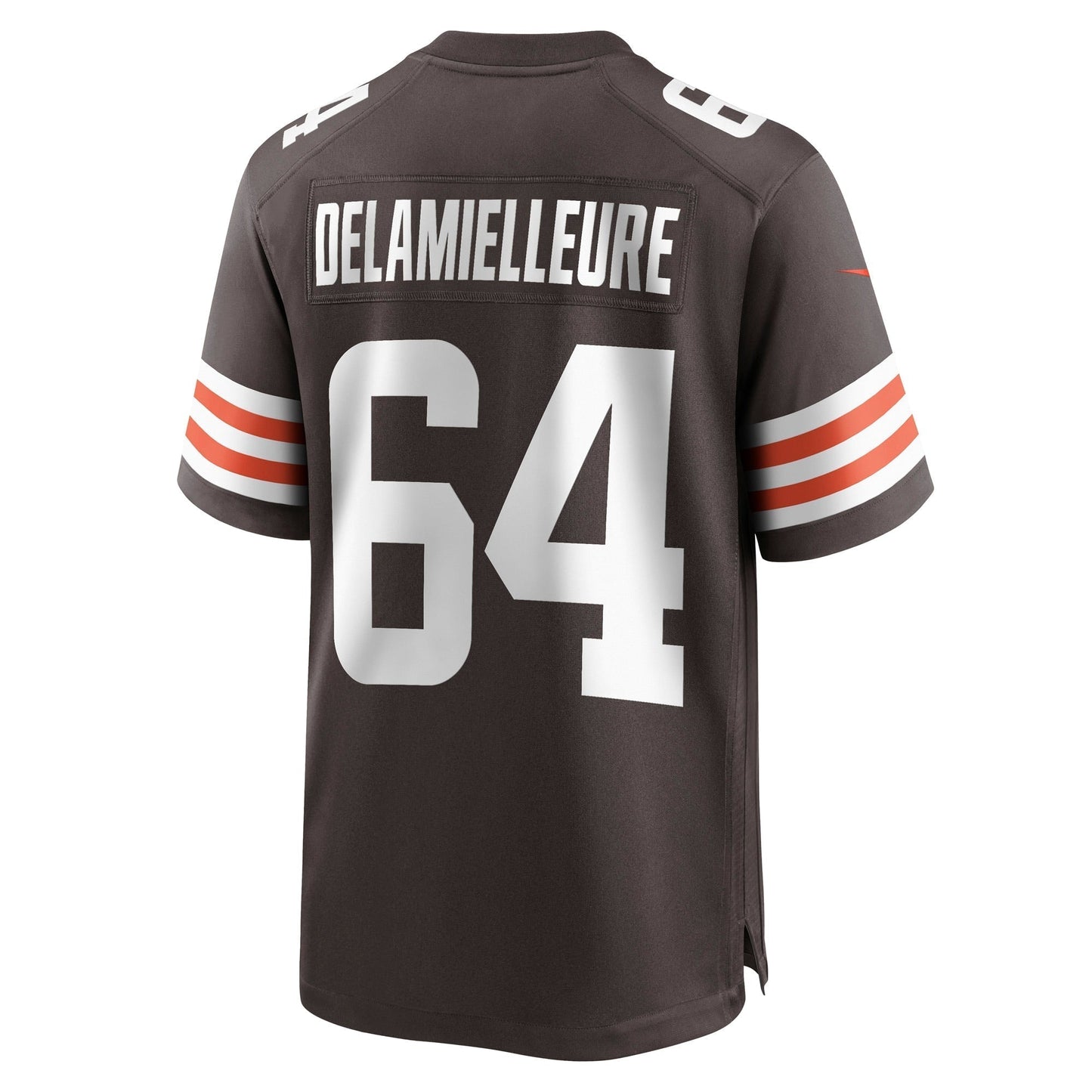 Joe DeLamielleure Cleveland Browns Game Retired Jersey - Brown football jersey product view 3