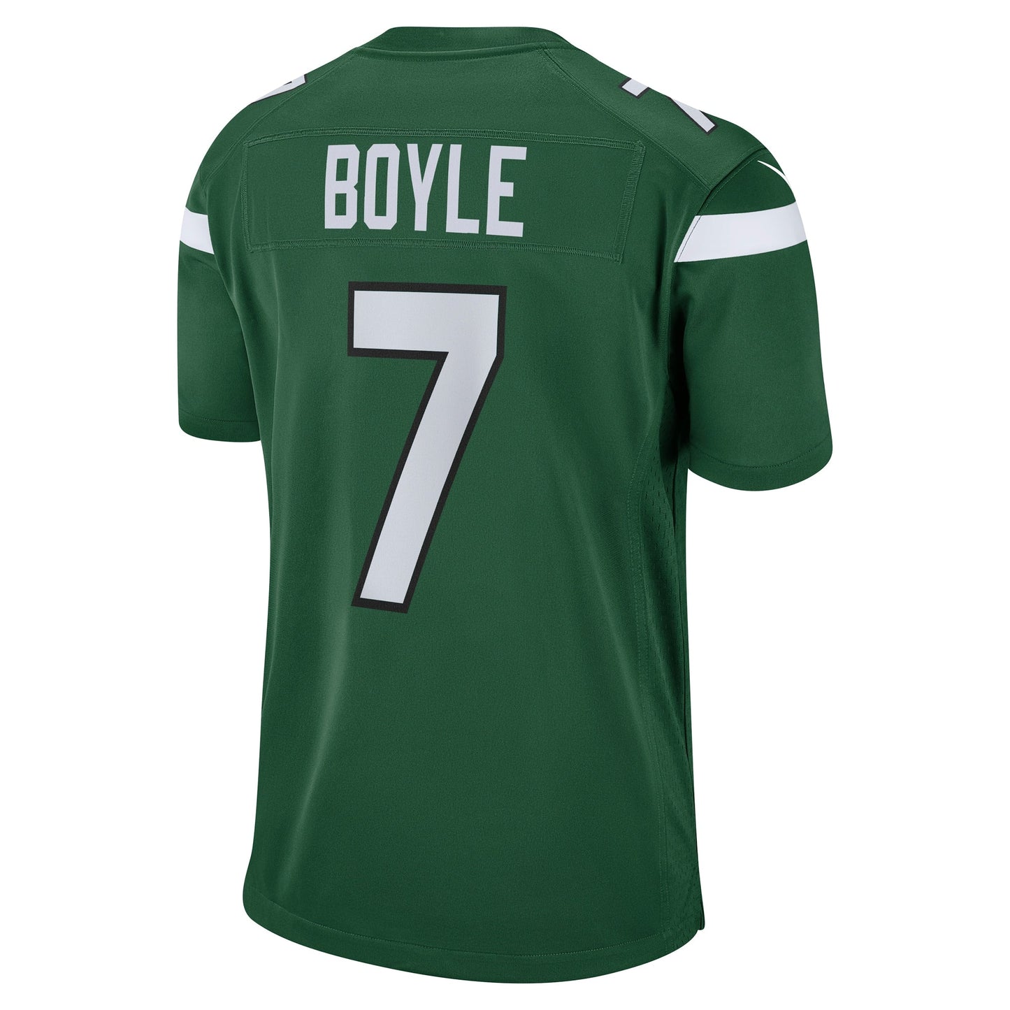 Tim Boyle New York Jets Game Jersey - Gotham Green football jersey product view 3