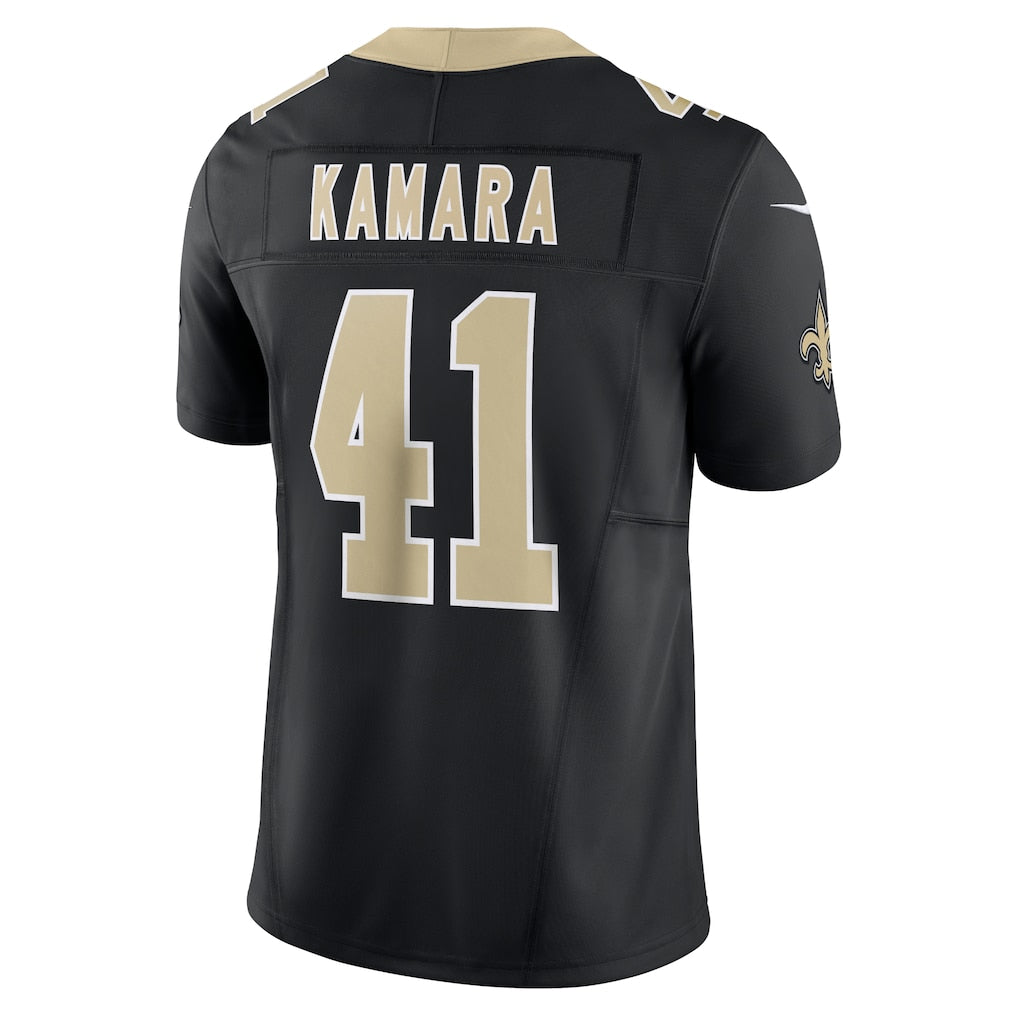 NO.Saints #41 Alvin Kamara Black Vapor F.U.S.E. Limited Jersey football jersey product view 1