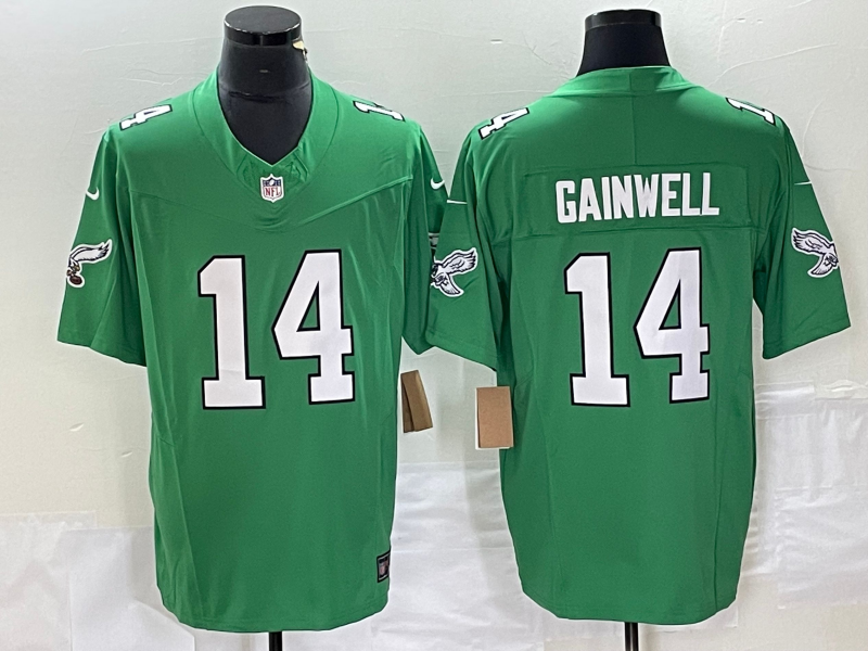Men's Philadelphia Eagles Kenneth Gainwell Kelly Green Game Jersey football jersey product view 1