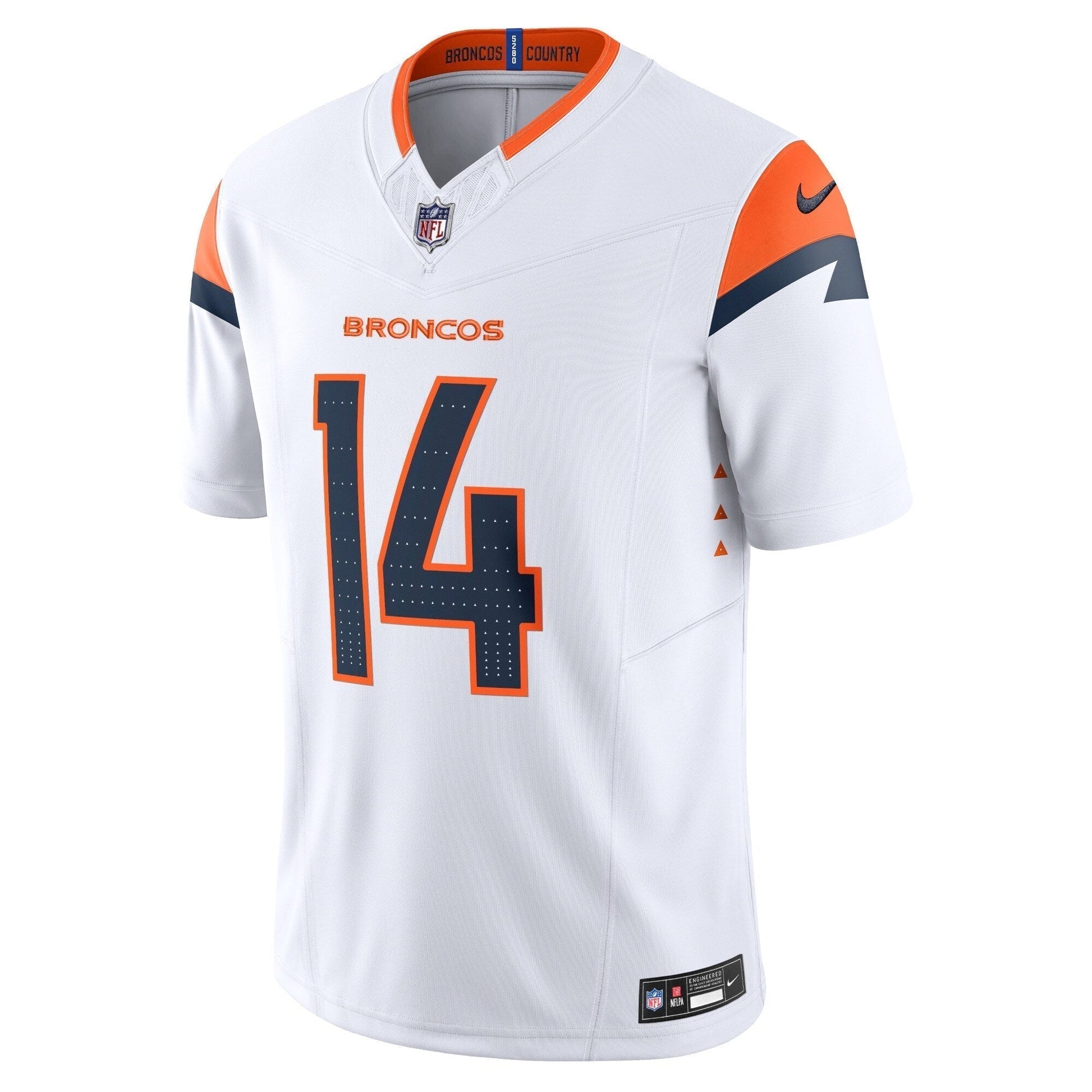Courtland Sutton Denver Broncos Mile High Collection Vapor F.U.S.E. Limited Jersey - White football jersey product view 2