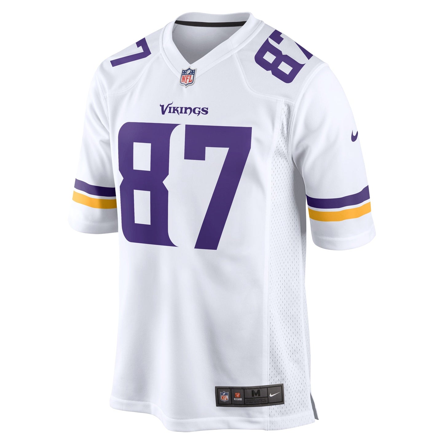 T.J. Hockenson Minnesota Vikings Game Jersey - White football jersey product view 2