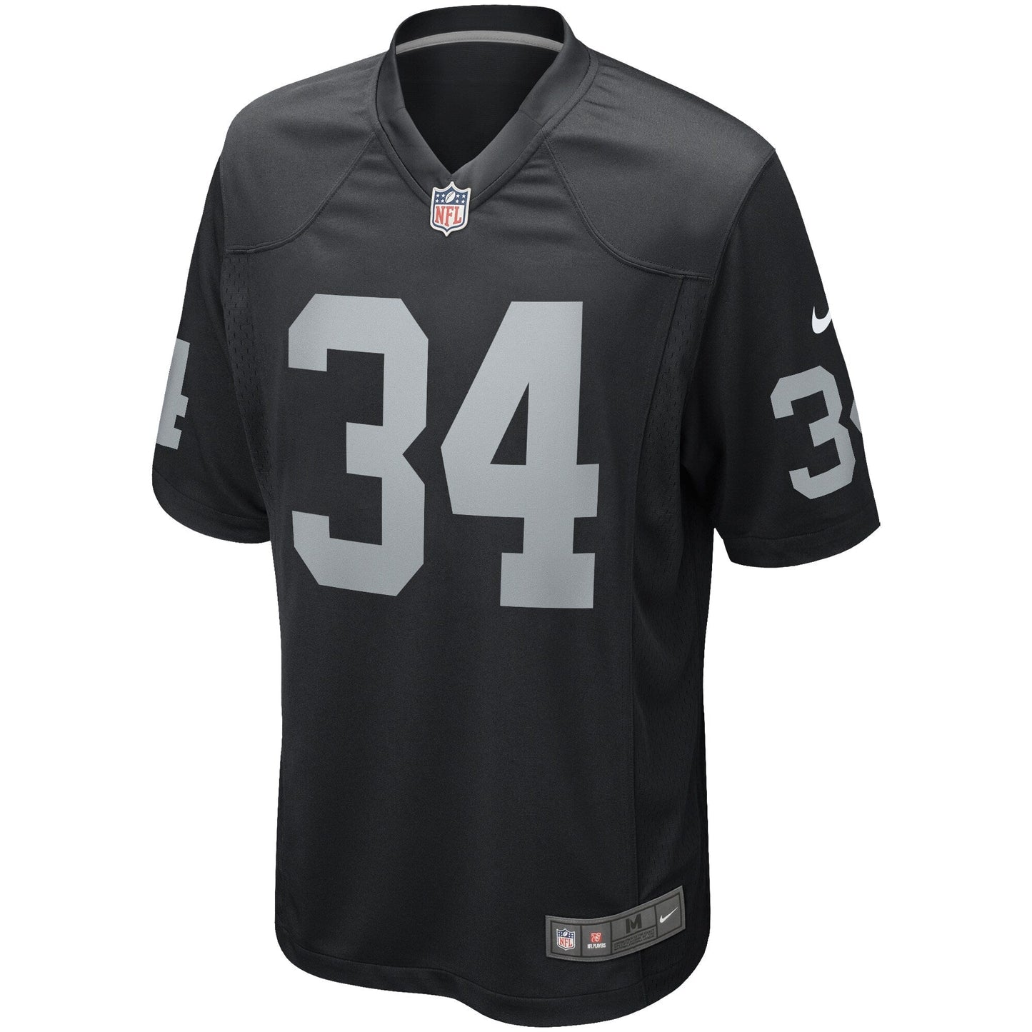 Bo Jackson Las Vegas Raiders Game Retired Jersey - Black football jersey product view 2