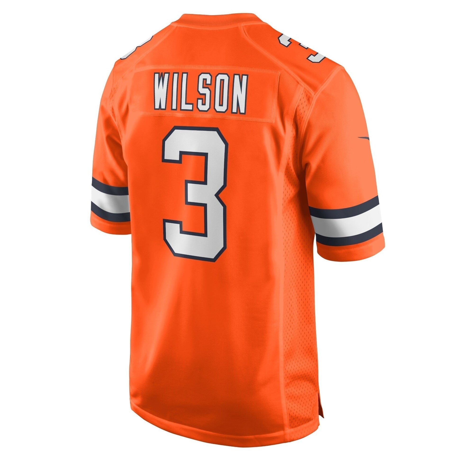 Russell Wilson Denver Broncos Alternate Game Jersey - Orange football jersey product view 3