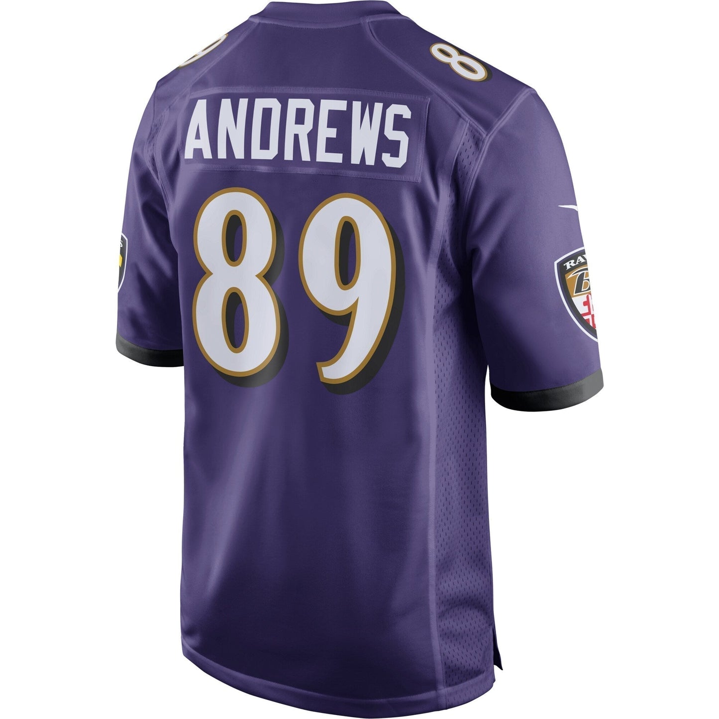 Mark Andrews Baltimore Ravens Game Jersey - Purple football jersey product view 3
