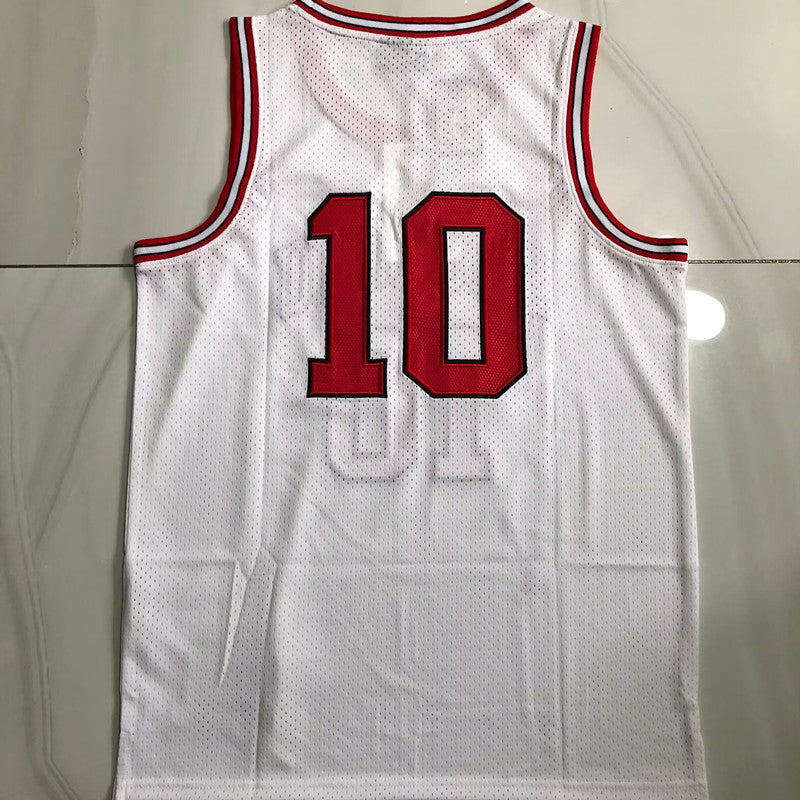 2024 New MN Slam Dunk 10# Sakuragi Hanamichi White S-XXL basketball jersey product view 2
