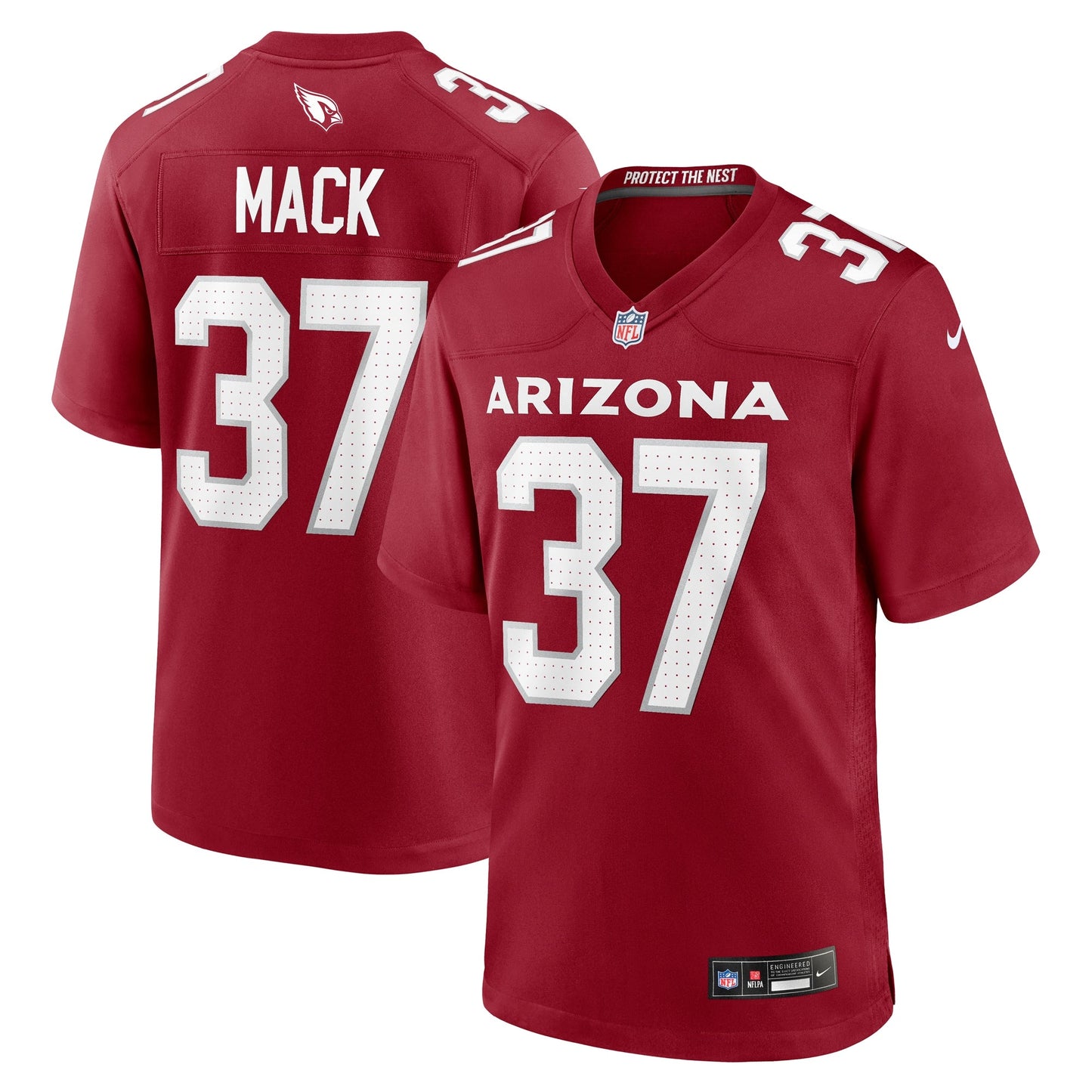 Marlon Mack Arizona Cardinals Team Game Jersey - Cardinal football jersey product view 1