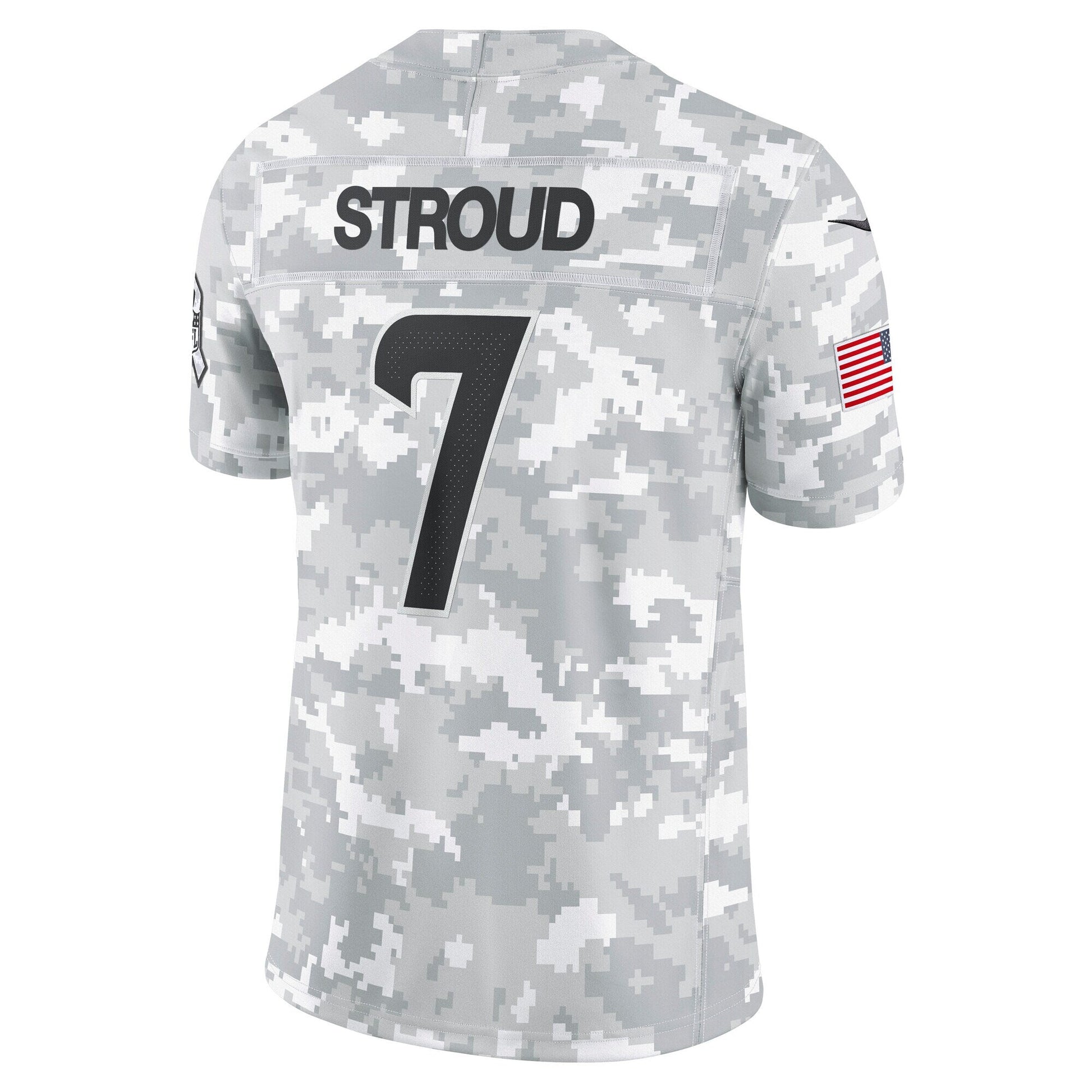 C.J. Stroud Houston Texans 2024 Salute to Service Limited Jersey - Arctic Camo football jersey product view 3