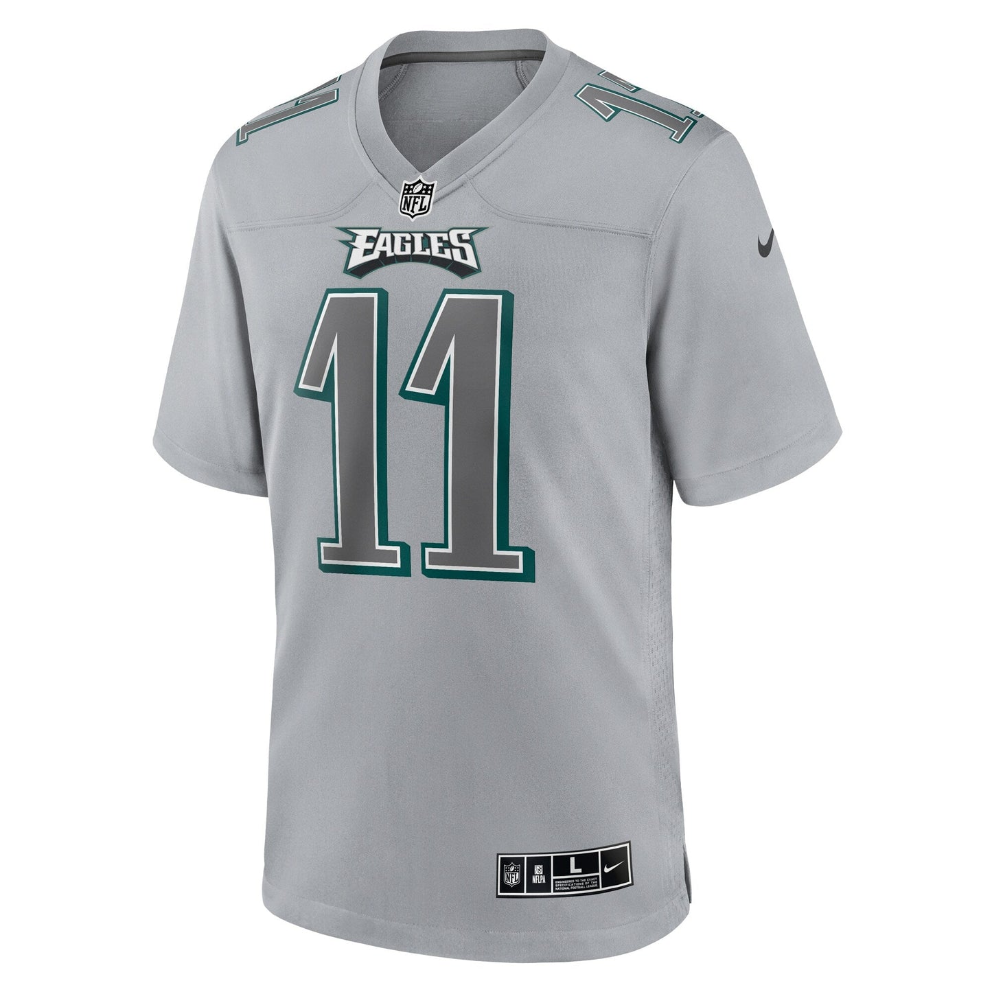 A.J. Brown Philadelphia Eagles Atmosphere Fashion Game Jersey - Gray football jersey product view 2