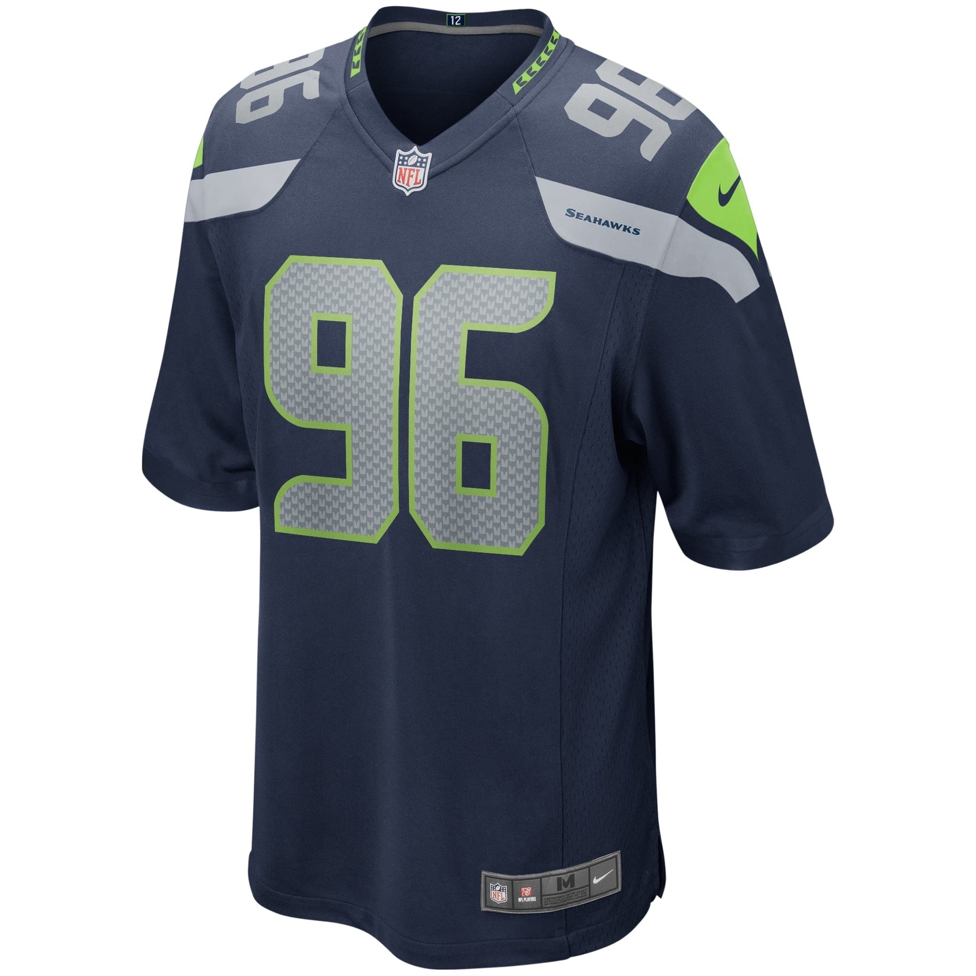 Cortez Kennedy Seattle Seahawks Game Retired Jersey - College Navy football jersey product view 2