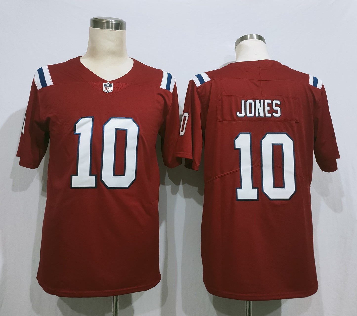 Men's New England Patriots Mac Jones #10 Red Game Jersey1 football jersey product view 1