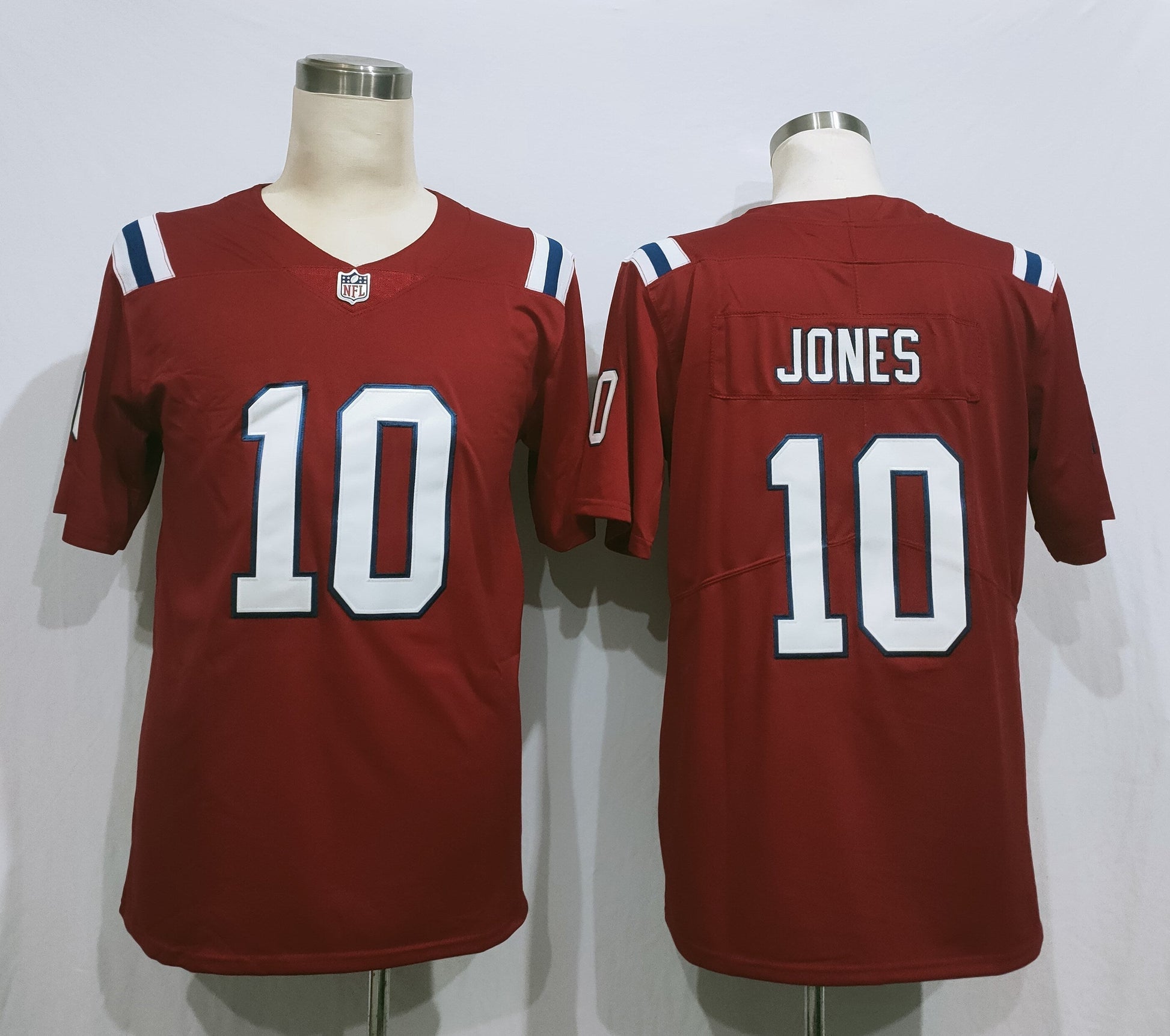 Men's New England Patriots Mac Jones Red Game Jersey football jersey product view 1