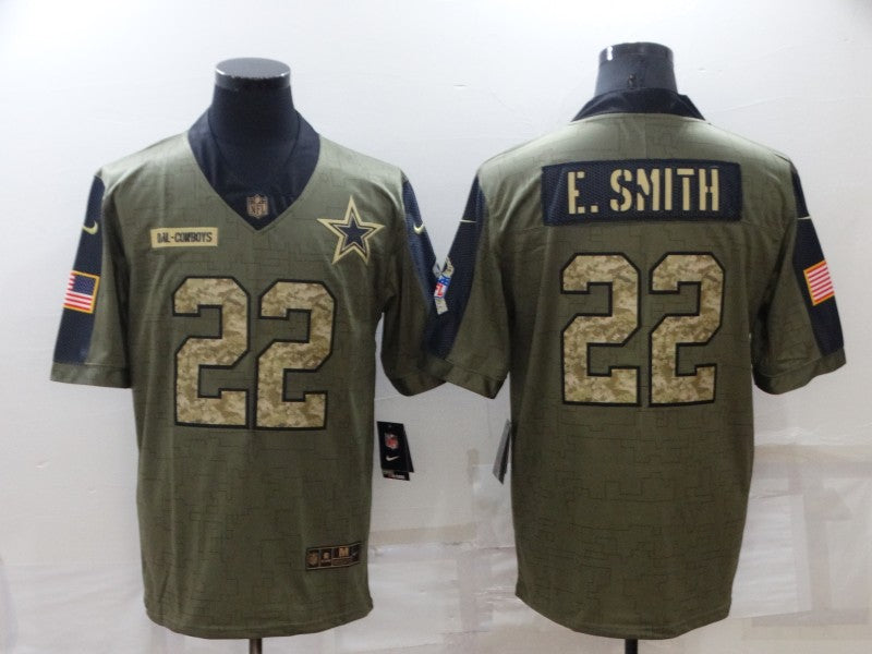 Men's Dallas Cowboys Emmitt Smith Brown Game Jersey football jersey product view 1