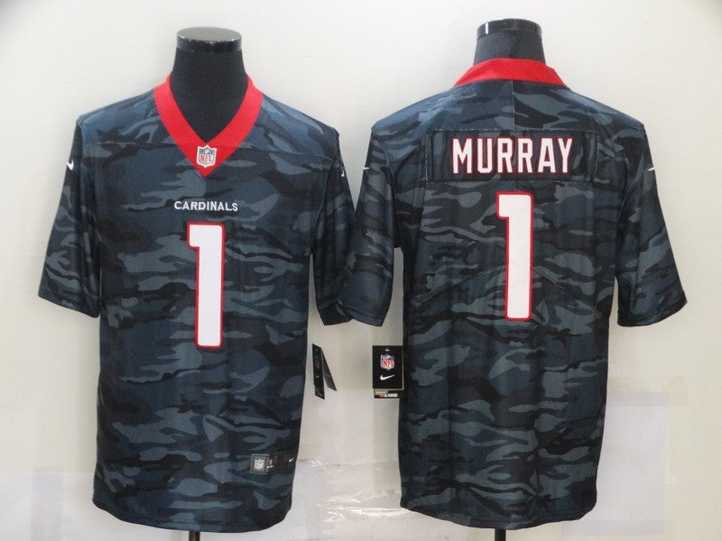Men's Arizona Cardinals Kyler Murray #1 Gray Camouflage Game Jersey1 football jersey product view 1