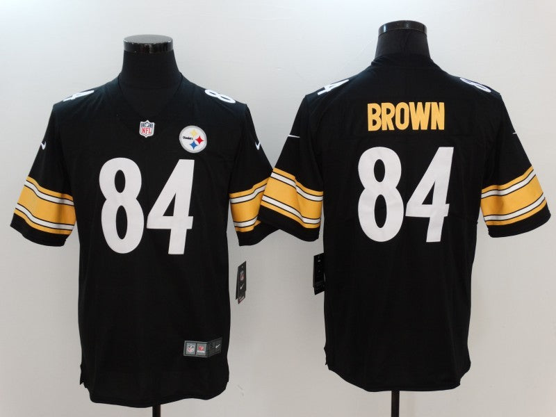 Men's Pittsburgh Steelers Antonio Brown Black Game Jersey football jersey product view 1