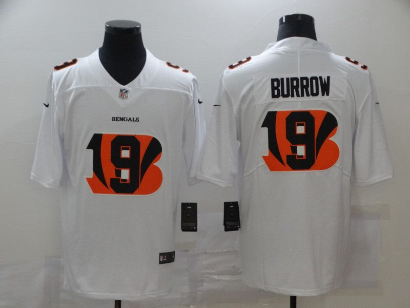 Men's Cincinnati Bengals #9 Joe Burrow White Game Jersey1 football jersey product view 1
