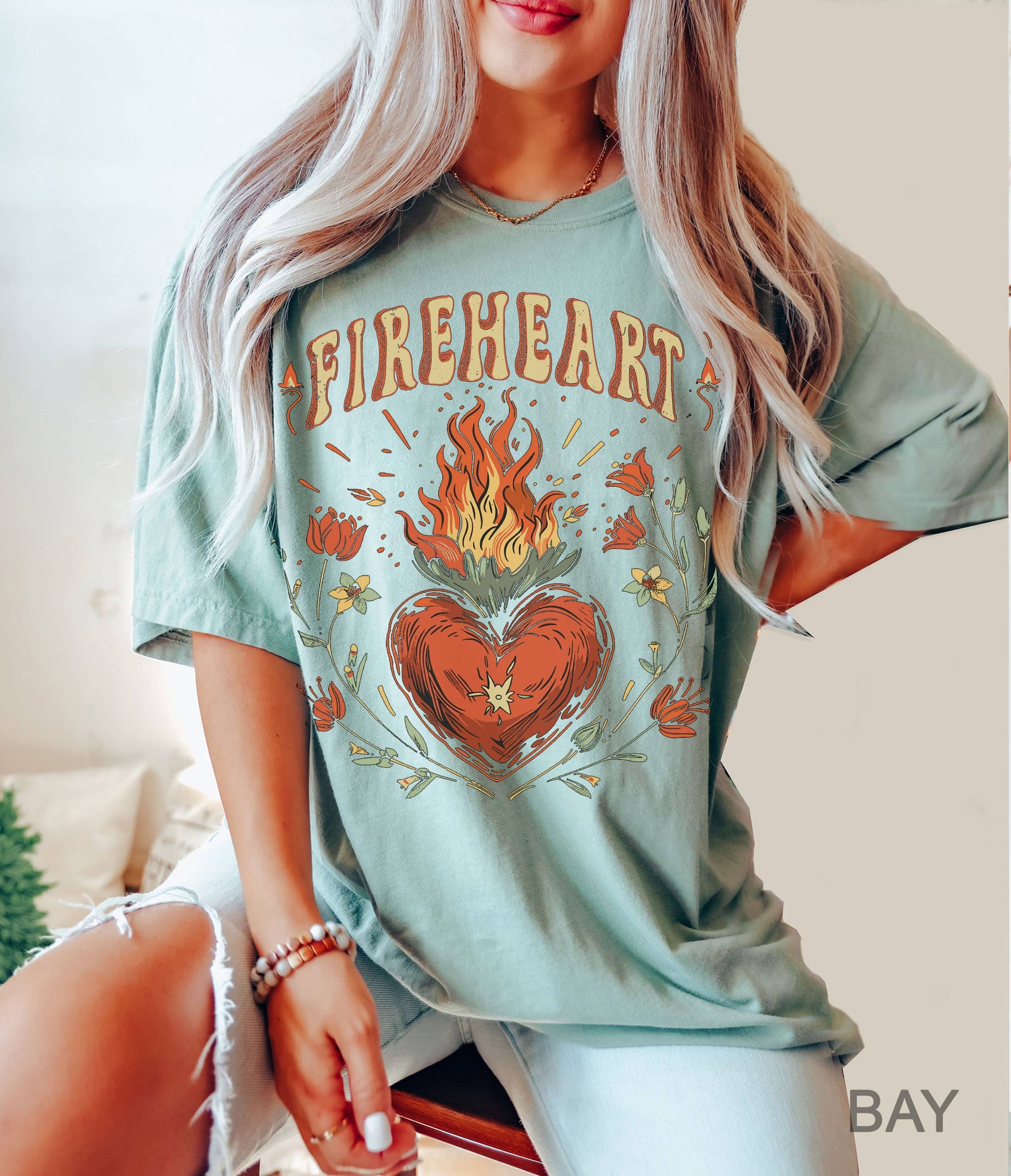 Vintage Fire-Heart Throne of Glass Sjm Quotes Tee Shirt Unisex T-shirt, Sweatshirt, Hoodie, Long Sleeve Tee - T-Shirt, Sweatshirt, Hoodie