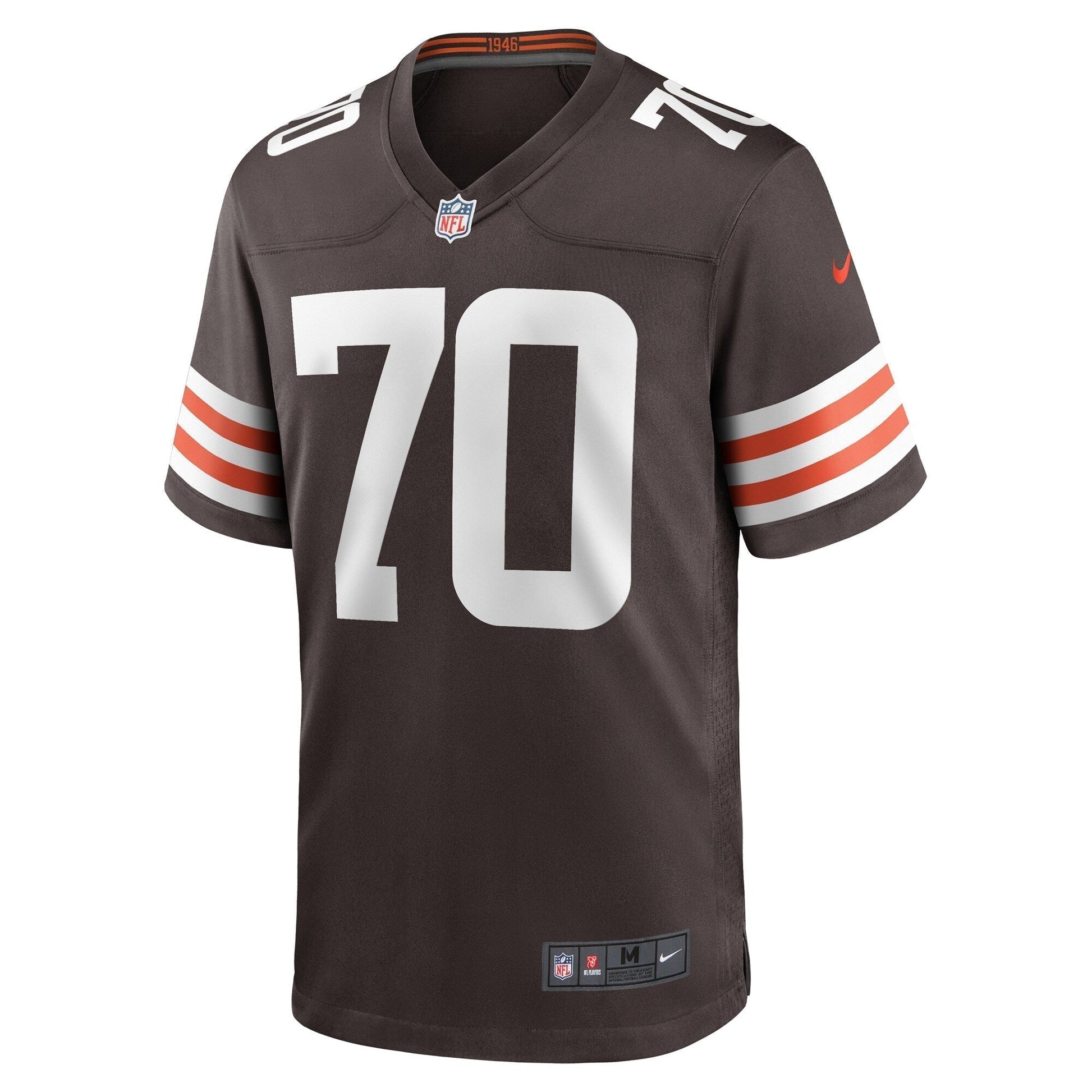 Drew Forbes Cleveland Browns Team Game Jersey - Brown football jersey product view 2