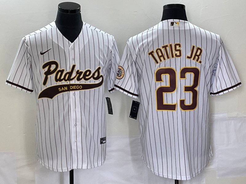 Men's San Diego Padres Fernando Tatis Jr. White Replica Player Jersey Joint Edition baseball jersey product view 1