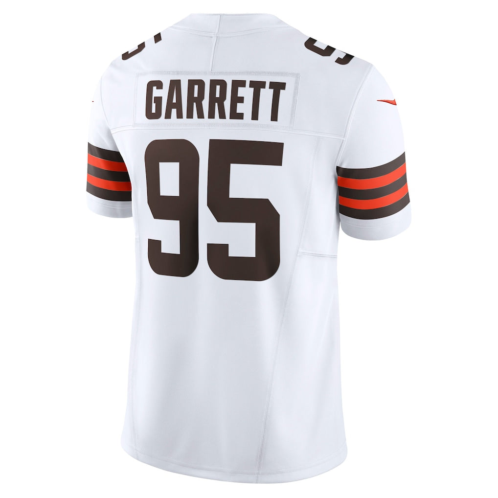 C.Whites #95 Myles Garrett White Team Vapor F.U.S.E. Limited Jersey football jersey product view 1