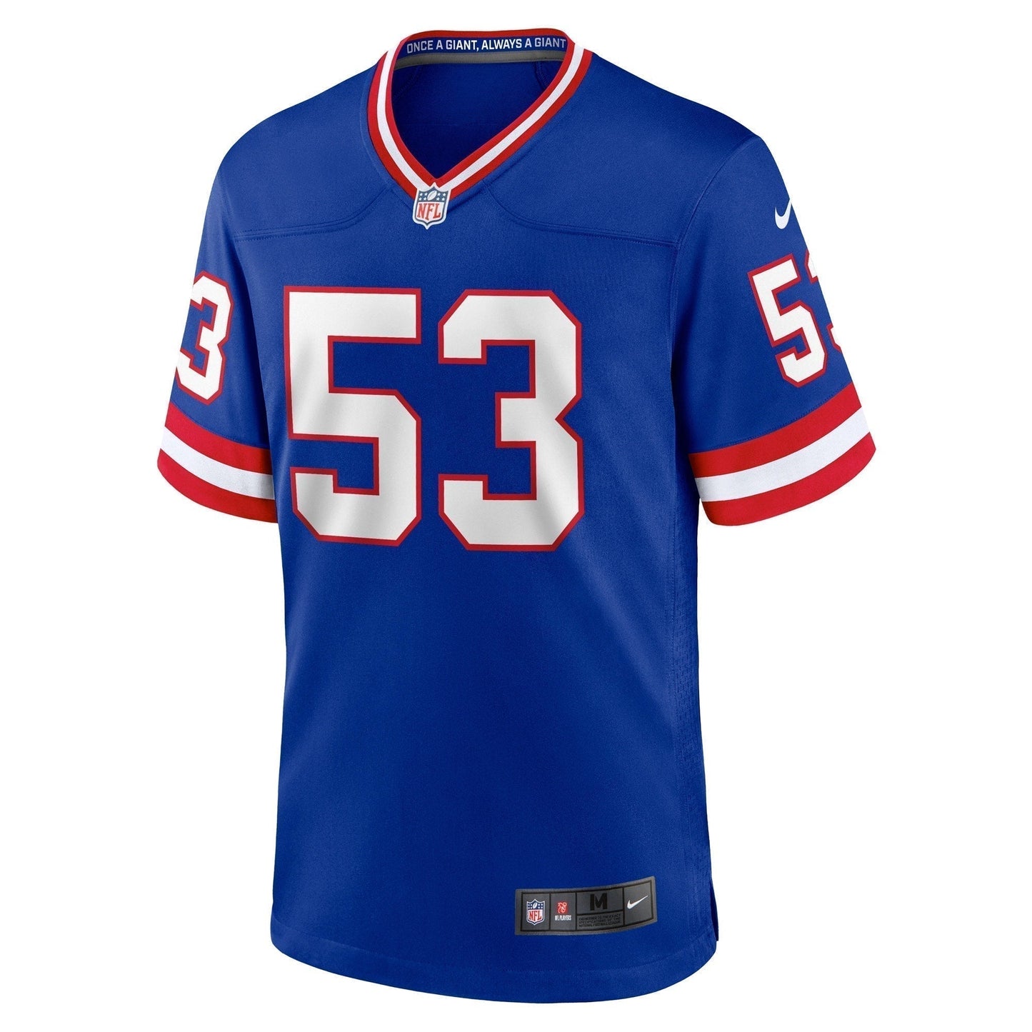 Harry Carson New York Giants Classic Retired Game Jersey - Royal football jersey product view 2
