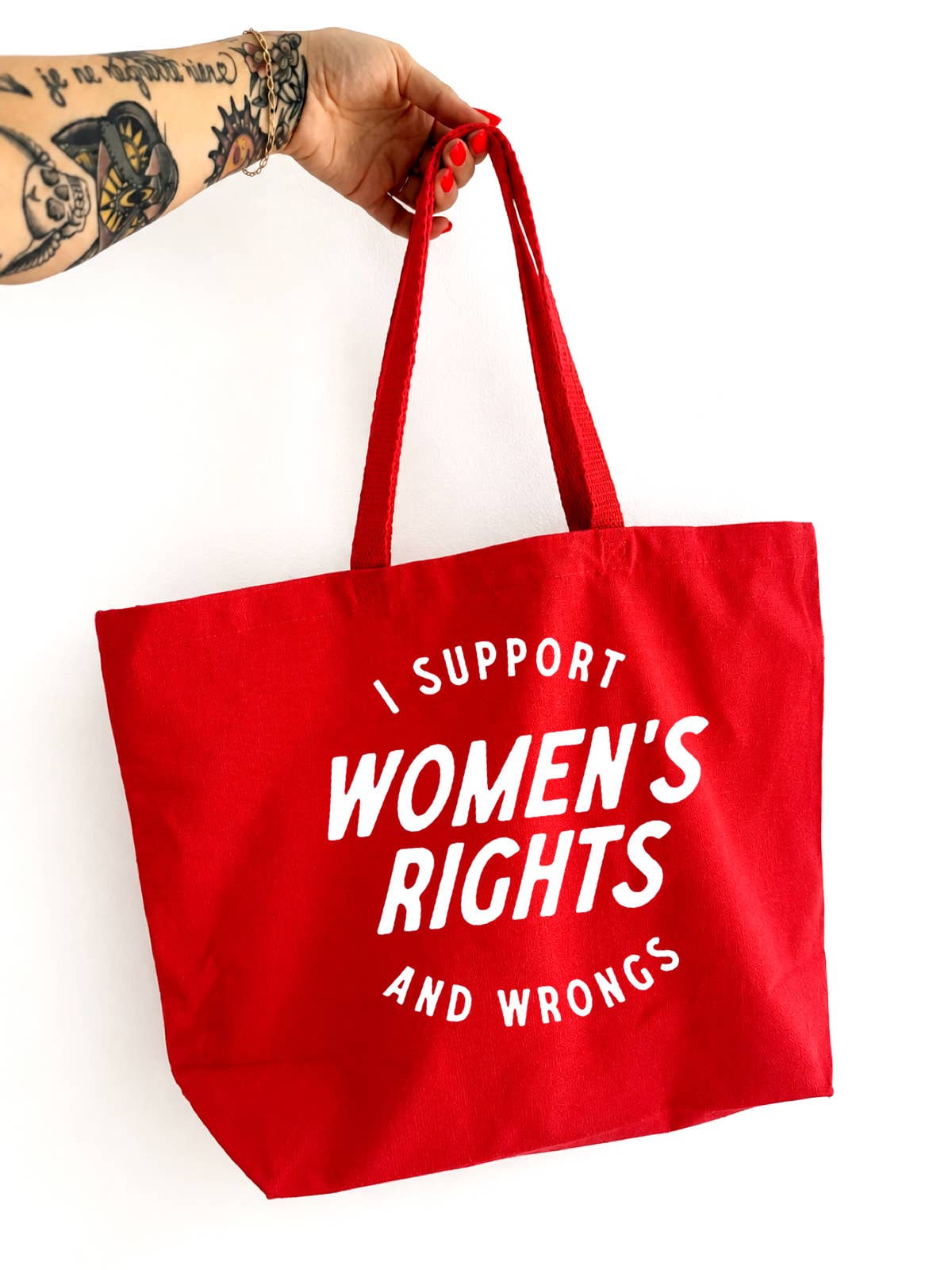 I Support WomenS Rights and Wrongs Tote - Red Unisex T-shirt, Sweatshirt, Hoodie, Long Sleeve Tee - T-Shirt, Sweatshirt, Hoodie