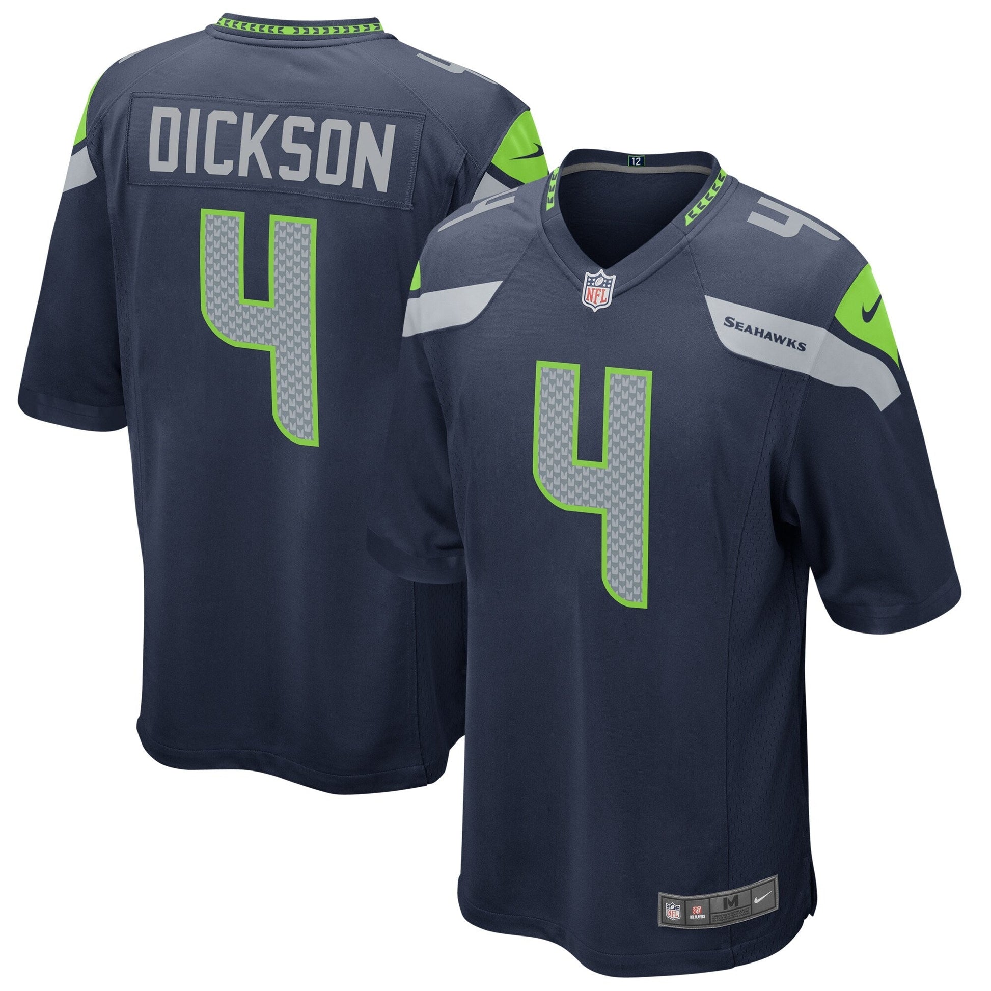 Michael Dickson Seattle Seahawks Game Jersey - College Navy football jersey product view 1