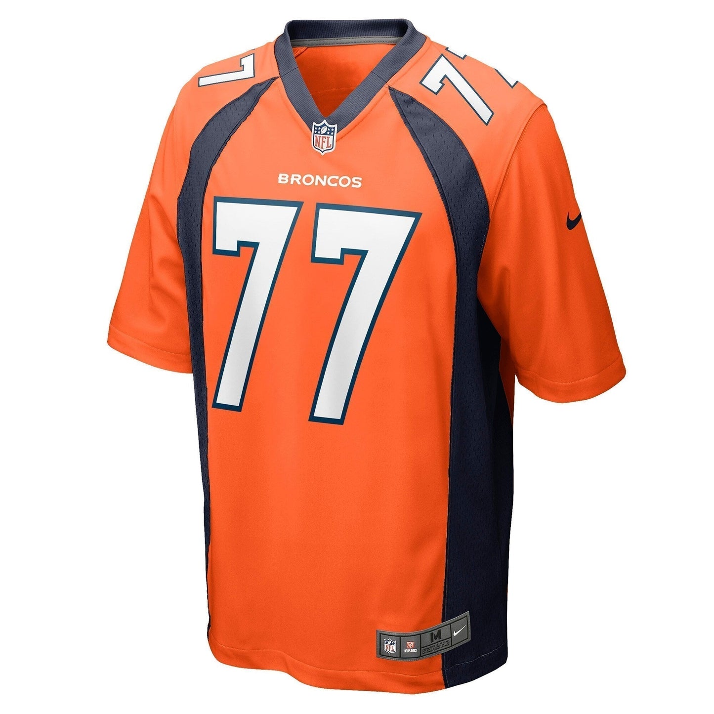 Quinn Meinerz Denver Broncos Game Jersey - Orange football jersey product view 2