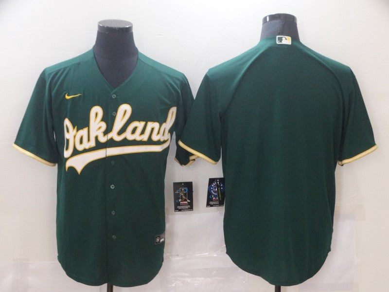 Men's Oakland Athletics Kelly Green Alternate Replica Blank Jersey baseball jersey product view 1