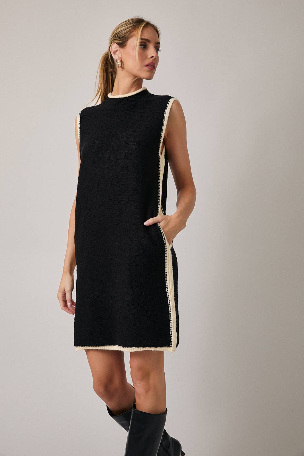 Mock Neck Sleeveless Sweater Dress Unisex T-shirt, Sweatshirt, Hoodie, Long Sleeve Tee - T-Shirt, Sweatshirt, Hoodie