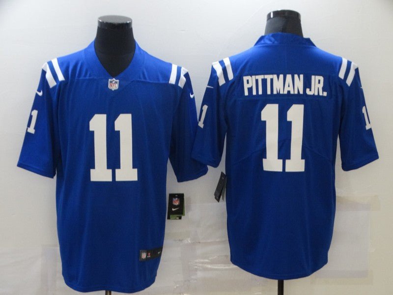 Men's Indianapolis Colts Michael Pittman Jr. Blue Game Jersey football jersey product view 1